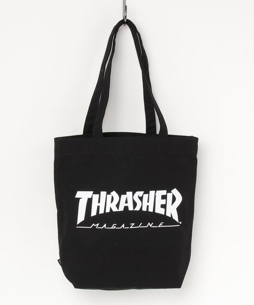 THRASHER（スラッシャー）の「THRASHER プリント 2WAY トート ショルダーバッグ（トートバッグ・メンズ・ブラック/アイボリー/ホワイト×レッド/ホワイト×パープル/ブラック×パープル/ブラック×レッド・FREE）」の5枚目の写真