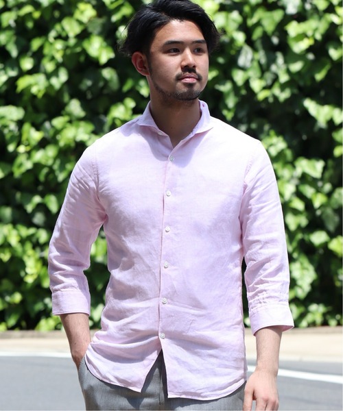 EDIFICE（エディフィス）の「Herdmans Linen 7s カッタウェイシャツ（シャツ/ブラウス・メンズ・ブラウン系その他/ブルー系その他/ホワイト/サックスブルー/ピンク・LARGE/MEDIUM/SMALL/X-LARGE）」の5枚目の写真