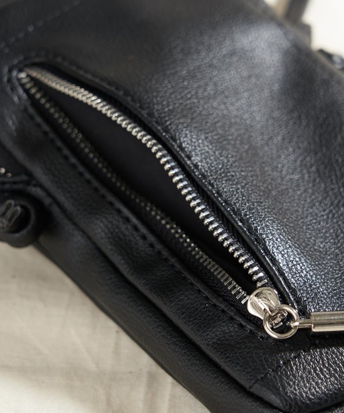 DISCOAT(ディスコート)の「スマホショルダー/お財布ショルダー/スマホポシェット(ショルダーバッグ・レディース・ブラック/ベージュ・FREE)」の10枚目の写真