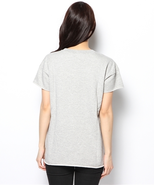 NANO universe（ナノユニバース）の「Champion/S/S CREWNECK SWEATSHIRT（Tシャツ/カットソー・レディース・オートミール/ネイビー/グレー・MEDIUM）」の12枚目の写真