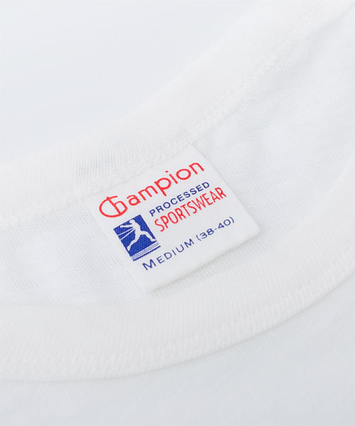 NANO universe（ナノユニバース）の「Champion/S/S CREWNECK SWEATSHIRT（Tシャツ/カットソー・レディース・オートミール/ネイビー/グレー・MEDIUM）」の16枚目の写真