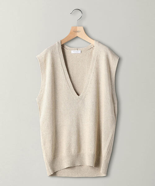 BEAUTY&YOUTH スラブディープVネックフレンチスリーブニット BEAUTY&YOUTH UNITED ARROWS（ビューティーアンドユースユナイテッド
