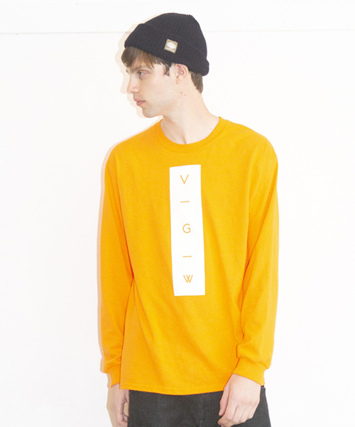 VIRGOwearworks(ヴァルゴウェアワークス)の「VERTICAL VGW LST(Tシャツ/カットソー・メンズ・ホワイト/オレンジ/ブラック・3/4/2/1)」の3枚目の写真