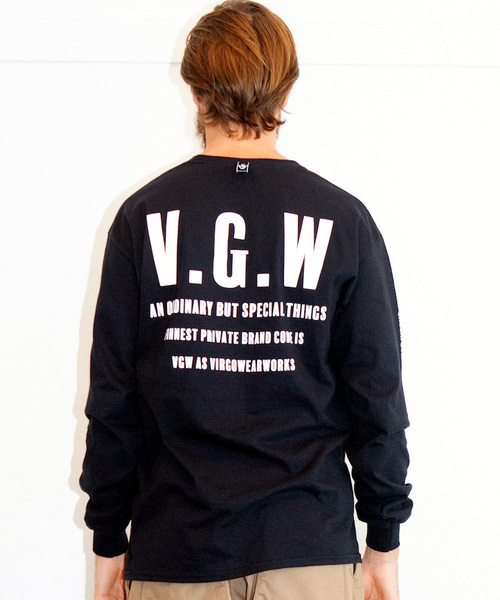 VIRGOwearworks(ヴァルゴウェアワークス)の「VERTICAL VGW LST(Tシャツ/カットソー・メンズ・ホワイト/オレンジ/ブラック・3/4/2/1)」の4枚目の写真
