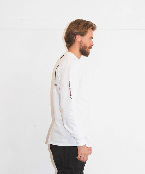VIRGOwearworks(ヴァルゴウェアワークス)の「VERTICAL VGW LST(Tシャツ/カットソー・メンズ・ホワイト/オレンジ/ブラック・3/4/2/1)」の7枚目の写真