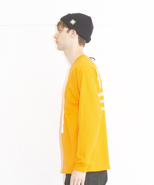 VIRGOwearworks(ヴァルゴウェアワークス)の「VERTICAL VGW LST(Tシャツ/カットソー・メンズ・ホワイト/オレンジ/ブラック・3/4/2/1)」の9枚目の写真
