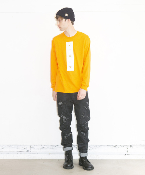 VIRGOwearworks(ヴァルゴウェアワークス)の「VERTICAL VGW LST(Tシャツ/カットソー・メンズ・ホワイト/オレンジ/ブラック・3/4/2/1)」の14枚目の写真