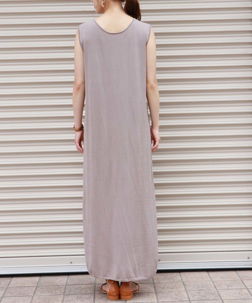 HER CLOSET(ハークローゼット)の「【HERCLOSET】前後2wayジレニットエプロンワンピース(ワンピース・レディース・ブラック/ベージュ/ブラウン/オフホワイト/グレイッシュベージュ・M)」の8枚目の写真