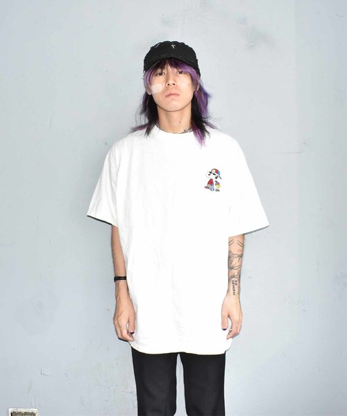 希少 PEANUTS Tシャツ ホワイト カットソー スヌーピー 刺繍 古着 VINTAGE（ヴィンテージ）の「【ヴィンテージ古着】PEANUTS