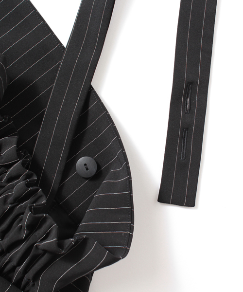 Ray BEAMS(レイビームス)の「 Ray BEAMS / ピンストライプ サス付きパンツ(その他パンツ・レディース・ブラック・0/1)」の10枚目の写真