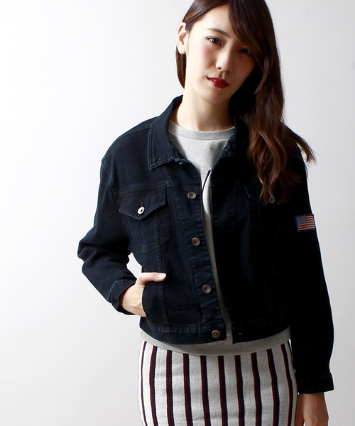 Wego ウィゴー の Wego デニムバック刺繍gジャン デニムジャケット Wear Wego ウィゴー の Wego デニムバック刺繍gジャン デニムジャケット Wear