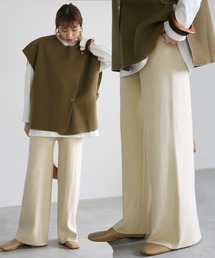 select MOCA | 2020S/S　ワイドニットロングパンツ/ウエストゴムフルレングスニットパンツ(その他パンツ)