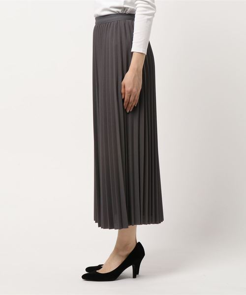 rps（アールピーエス）の「カットアムンゼンプリーツロングスカート（スカート・レディース・グリーン/チャコールグレー/グレイッシュベージュ/ブラック・M）」の13枚目の写真