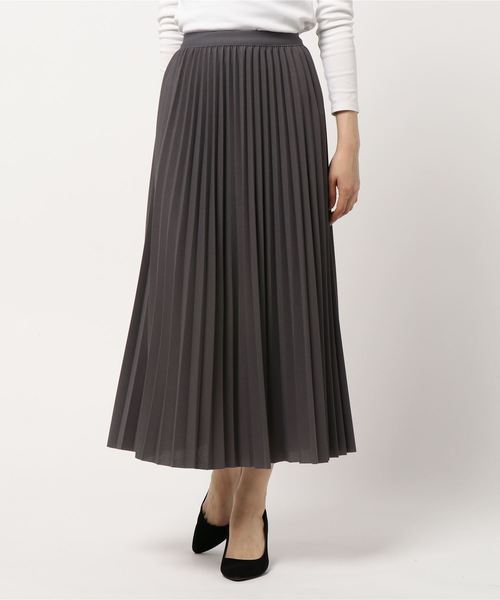 rps（アールピーエス）の「カットアムンゼンプリーツロングスカート（スカート・レディース・グリーン/チャコールグレー/グレイッシュベージュ/ブラック・M）」の18枚目の写真