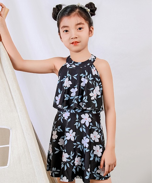 セール キッズ水着 ハイネックおめかしフリルオールインワンワンピーススイムウェア 水着 Teddyshop テディショップ のファッション通販 Zozotown