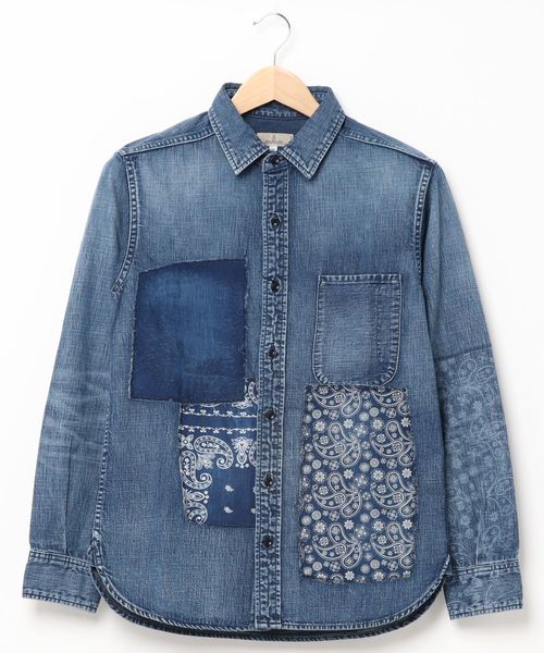 Japan Blue Jeans ジャパンブルージーンズ の ジンバブエコットン Revolve リメイクシャツ Jason シャツ ブラウス Wear Japan Blue Jeans ジャパンブルージーンズ の ジンバブエコットン Revolve リメイクシャツ Jason シャツ ブラウス Wear