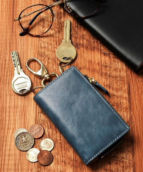 Add+（アッド）の「＜Add+＞本革 クラシックレザー マルチ キーケース 小銭入れ付き（キーケース/キーアクセサリー）」 - WEAR
