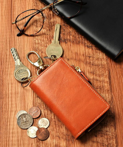 Add+（アッド）の「＜Add+＞本革 クラシックレザー マルチ キーケース 小銭入れ付き（キーケース/キーアクセサリー）」 - WEAR