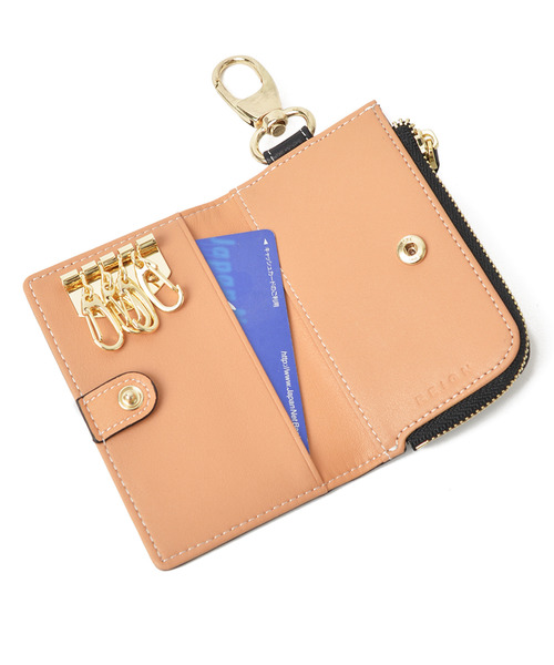 Add+（アッド）の「＜Add+＞本革 クラシックレザー マルチ キーケース 小銭入れ付き（キーケース/キーアクセサリー）」 - WEAR