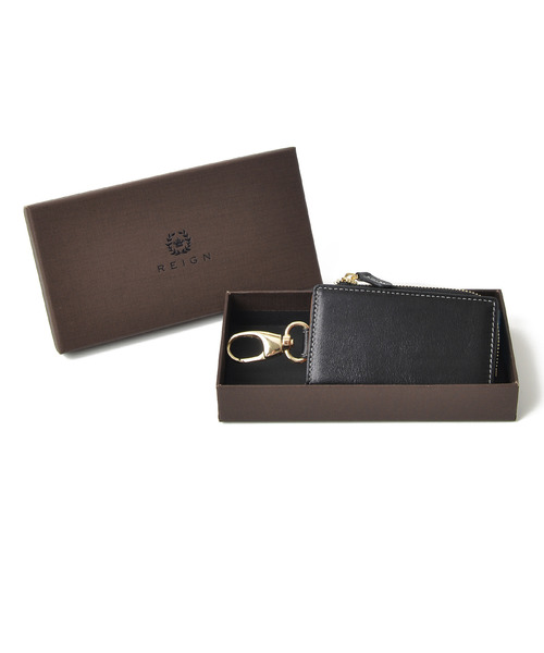 Add+（アッド）の「＜Add+＞本革 クラシックレザー マルチ キーケース 小銭入れ付き（キーケース/キーアクセサリー）」 - WEAR