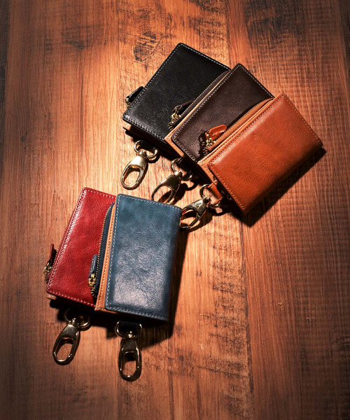 Add+（アッド）の「＜Add+＞本革 クラシックレザー マルチ キーケース 小銭入れ付き（キーケース/キーアクセサリー）」 - WEAR