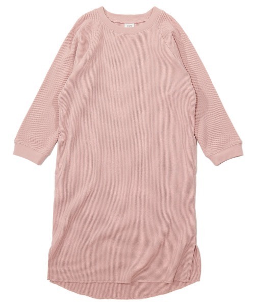 devirock(デビロック)の「ワッフルロング丈ワンピース(ワンピース・キッズ・ピンク系その他/モカ/パープル系その他/キャメル/ベージュ/ブラウン系その他・100cm/130cm/80cm/90cm/140cm/120cm/110cm/150cm/160cm)」の21枚目の写真