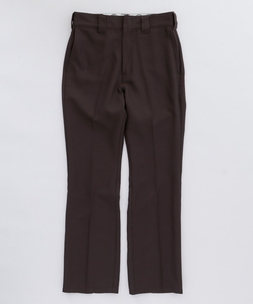 Dickies(ディッキーズ)の「Dickies/ディッキーズ別注 セミワイドシルエットセンタープレスセミフレアパンツ(チノパンツ・メンズ・ブラック/チャコール/ダークブラウン/ベージュ/ホワイト・S/M/L)」の8枚目の写真