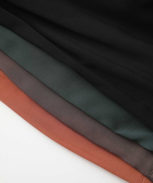 ROPE' PICNIC(ロペピクニック)の「ベーシックシアーシャツ(シャツ/ブラウス・レディース・ブラック/グレー/ブラウン/ダークグリーン・38)」の12枚目の写真