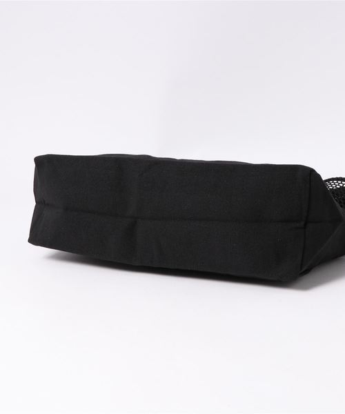 minia（ミニア）の「ハーフメッシュバッグ　◆（トートバッグ・レディース・ブラック/ホワイト・FREE）」の5枚目の写真