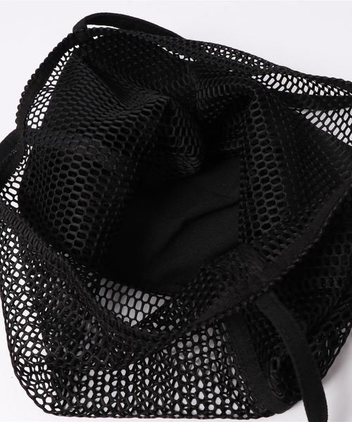 minia（ミニア）の「ハーフメッシュバッグ　◆（トートバッグ・レディース・ブラック/ホワイト・FREE）」の6枚目の写真