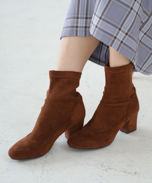 earth music&ecology(アースミュージックアンドエコロジー)の「ORiental TRaffic ストレッチブーツ *(ブーツ・レディース・ブラック/ブラウン/キャメル・S/M/L)」の3枚目の写真