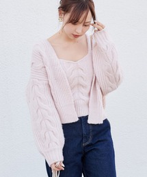 one after another NICE CLAUP | ビスチェセットニットカーデ(ニット/セーター)