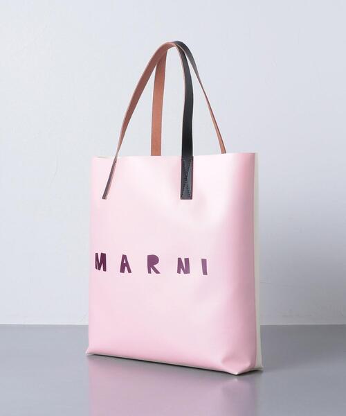 MARNI（マルニ）の「＜MARNI（マルニ）＞ LOGO PVC トートバッグ ■■■（トートバッグ・レディース・ライトピンク/ロイヤルブルー・FREE）」の6枚目の写真