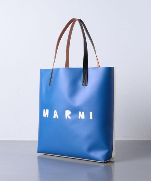 MARNI（マルニ）の「＜MARNI（マルニ）＞ LOGO PVC トートバッグ ■■■（トートバッグ・レディース・ライトピンク/ロイヤルブルー・FREE）」の5枚目の写真