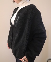 Ifuru（イフル）の「ボア スタンドロングコート（ブルゾン）」 - WEAR