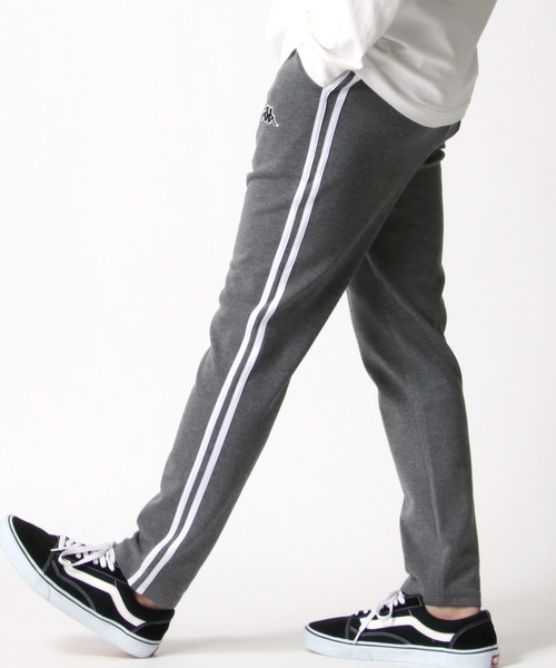 Kappa(カッパ)の「Kappa/カッパ ストレッチ スキニー スウェット ジャージ ジョガーパンツ/トラックパンツ/イージーパンツ/ルームウェア/ワンマイルウェア(スウェットパンツ・メンズ・チャコールグレー/ブラック/グレー/グレー系その他/ブラック系その他/チャコール/ブラック系その他2/グレー系その他2・S/L/XL/SMALL/X-LARGE/M/LARGE/MEDIUM)」の7枚目の写真