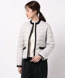 【LANVIN en blue】紺色キルティング ダウンジャケット LANVIN en Bleu（ランバンオンブルー）｜ダウンジャケット
