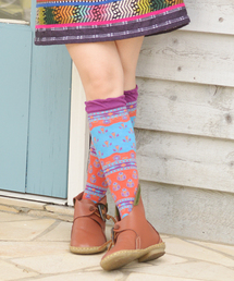 チャイハネ | 【チャイハネ】バグルプリントハイソックス ２４cm(ソックス/靴下)