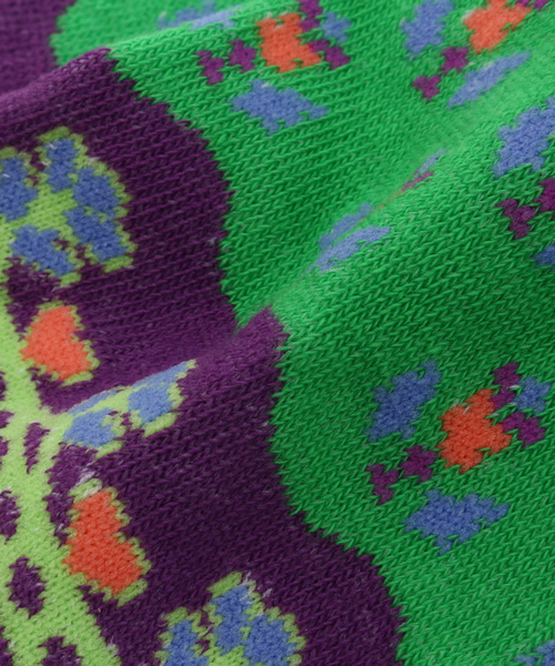 チャイハネ（チャイハネ）の「【チャイハネ】バグルプリントハイソックス24cm（ソックス/靴下・レディース・パープル/ピンク/レッド/ターコイズブルー/イエロー/オレンジ・FREE）」の10枚目の写真