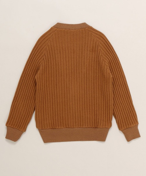 ANGIE（アンジー）の「コットンラフワッフルボリューム袖カーディガン（ボレロ・ショート丈）（カーディガン/ボレロ・レディース・杢グレー/ナチュラル/キャメル・FREE）」の5枚目の写真