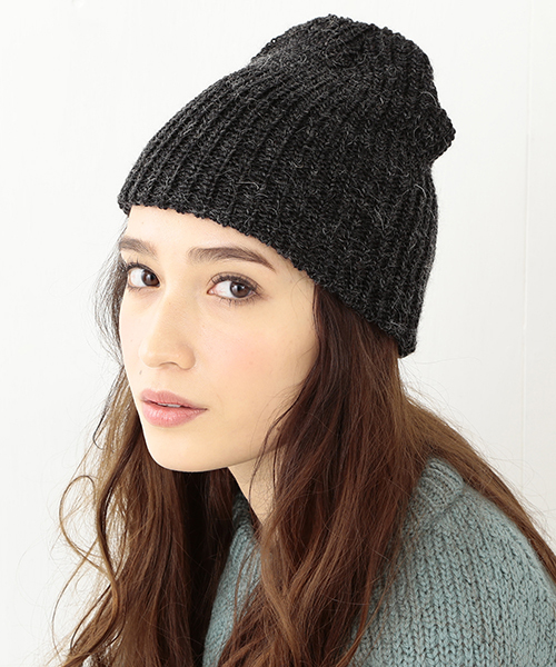 BEAMS BOY（ビームスボーイ）の「◎ARTEX / モヘヤビーニー（ニットキャップ/ビーニー・レディース・ホワイト/ブラック・ONE SIZE）」の2枚目の写真