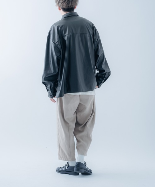 【新品】EPTM　エピトミ　レザーシャツ　レザートップス　シャツ 新品】EPTMエピトミレザーシャツレザートップスシャツ