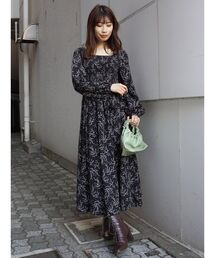 Mercuryduo マーキュリーデュオのワンピース ドレス 花柄 ボタニカル柄 通販 Zozotown