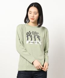 Mazemaze マゼマゼ レディース のtシャツ カットソー グリーン カーキ 緑色系 長袖 通販 Zozotown