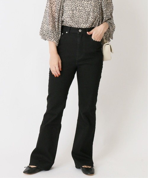 U by SPICK&SPAN(ユーバイスピックアンドスパン)の「ハイウエストフレアデニム◆(デニムパンツ・レディース・ブラック/ブルー系その他・38/36/34)」の2枚目の写真