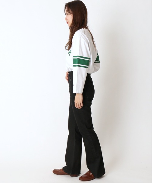 U by SPICK&SPAN(ユーバイスピックアンドスパン)の「ハイウエストフレアデニム◆(デニムパンツ・レディース・ブラック/ブルー系その他・38/36/34)」の3枚目の写真