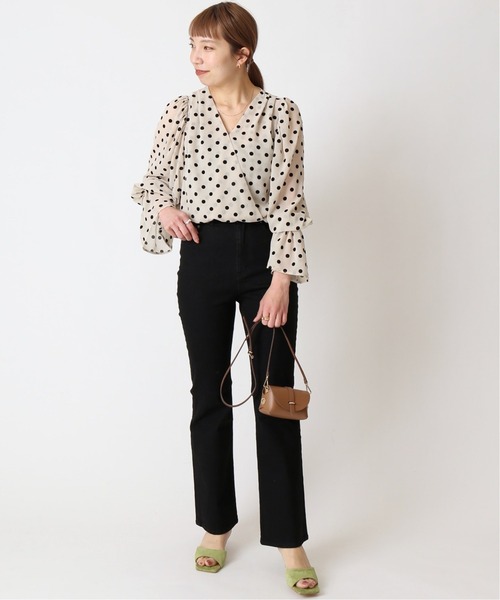 U by SPICK&SPAN(ユーバイスピックアンドスパン)の「ハイウエストフレアデニム◆(デニムパンツ・レディース・ブラック/ブルー系その他・38/36/34)」の12枚目の写真