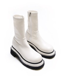 minsobi｜ミンソビのブーツ（ホワイト/白色系）通販 - ZOZOTOWN