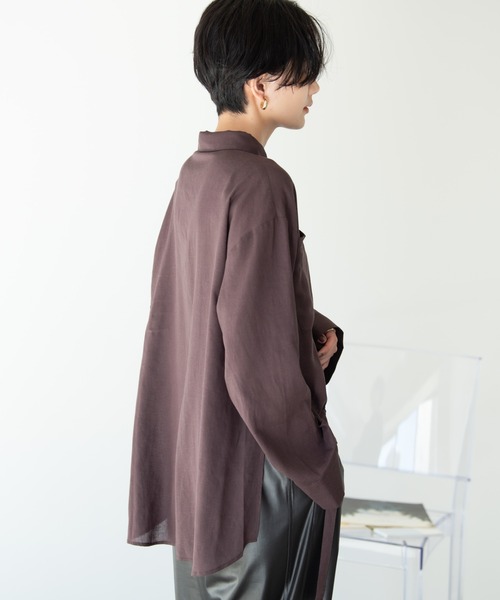 Solace(ソレイス)の「ドロストデザインシャツ/solace(シャツ/ブラウス・レディース・ブラック/ベージュ/ブラウン・FREE)」の11枚目の写真