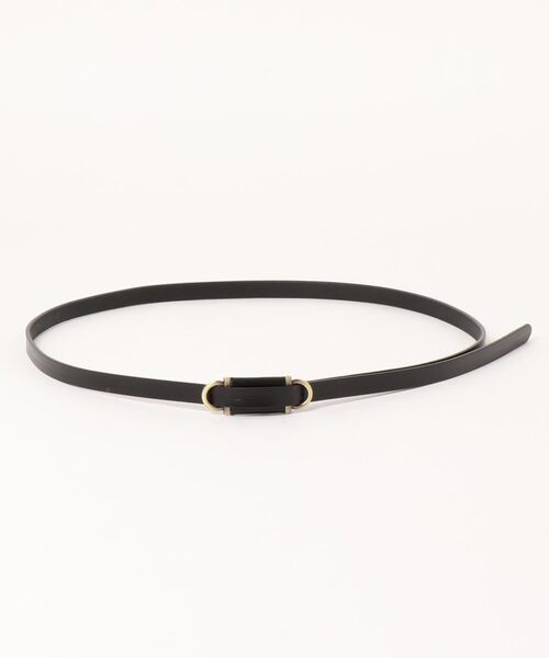 31 Sons de mode（トランテアン　ソン　ドゥ　モード）の「２ホール細ベルト（ベルト・レディース・ブラック/ダークブラウン/レッド・FREE）」の2枚目の写真